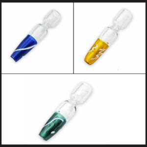 Tasters Medianos de Vidrio con Franja | Colores Variados