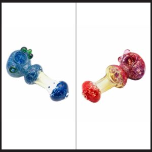 Pipas de Vidrio Soplado Irregular | Rojo con Variantes
